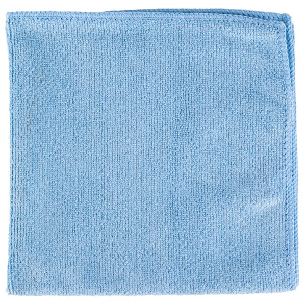 A blue Unger SmartColor microfiber cleaning cloth.