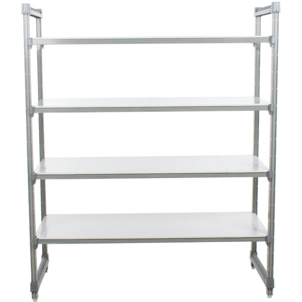 Cambro ESU214884S4580 Camshelving® Elements Solid 4-Shelf Stationary Starter Unit - 21" x 48" x 84"