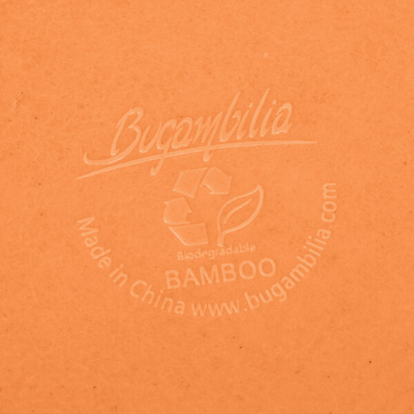 A white GET letter on an orange BambooServe surface.