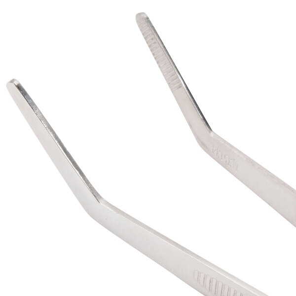 Mercer Culinary M35134 6 1/8" Curved Precision / Plating Tongs
