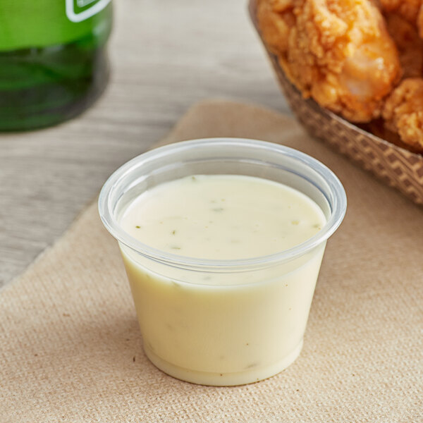 Solo SCCLDSS23 Wide Sauce / Portion Cup Snaptight Lid for 2.5 oz