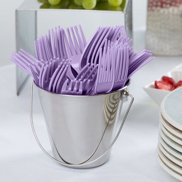 Exquisite 12 Ounce Disposable Purple Plastic Cups-50 Count