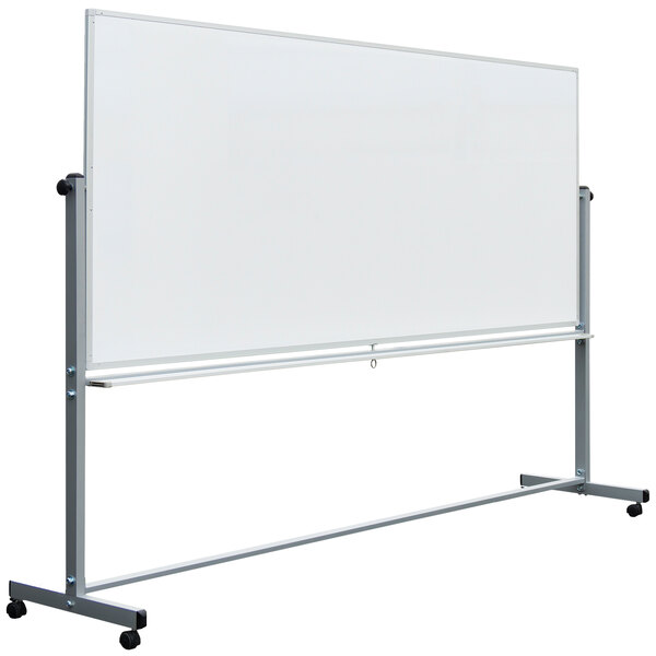 Luxor MB9640WW 96" x 40" DoubleSided Whiteboard with Aluminum