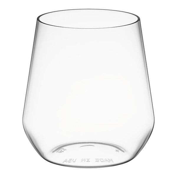 WNA Comet RESSGL14 Reserv 14 oz. Clear Plastic Stemless Wine Goblet - 64/Case