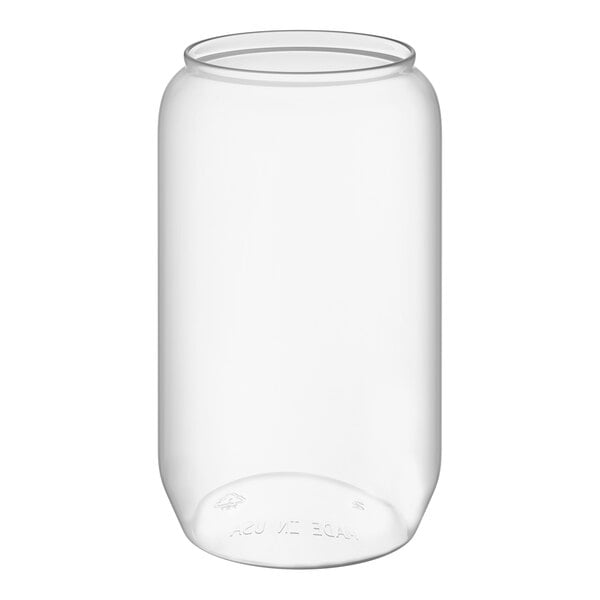 WNA Comet RESCG16 Reserv 16 oz. Clear Plastic Disposable Beer Can - 64/Case