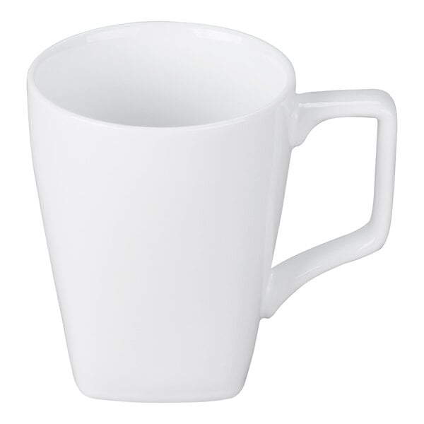 Libbey Slate 12.25 oz. Ultra Bright White Porcelain Mug - 36/Case