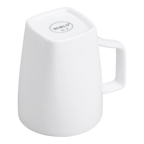 Libbey Slate 12.25 oz. Ultra Bright White Porcelain Mug - 36/Case