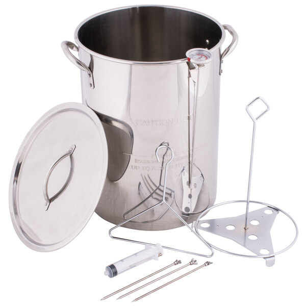 Backyard Pro Weekend Series 30 Qt. Stainless Steel Stock Pot / Turkey