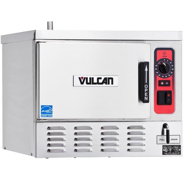 A Vulcan 3 pan electric countertop steamer.