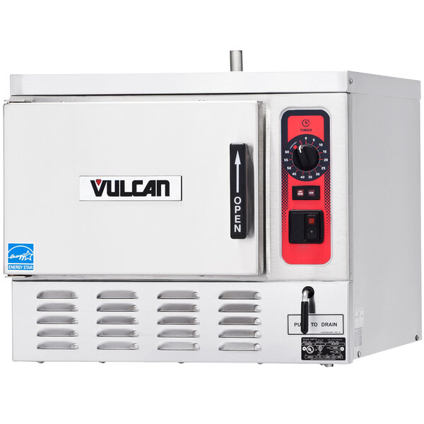 A Vulcan 5 pan electric countertop steamer.
