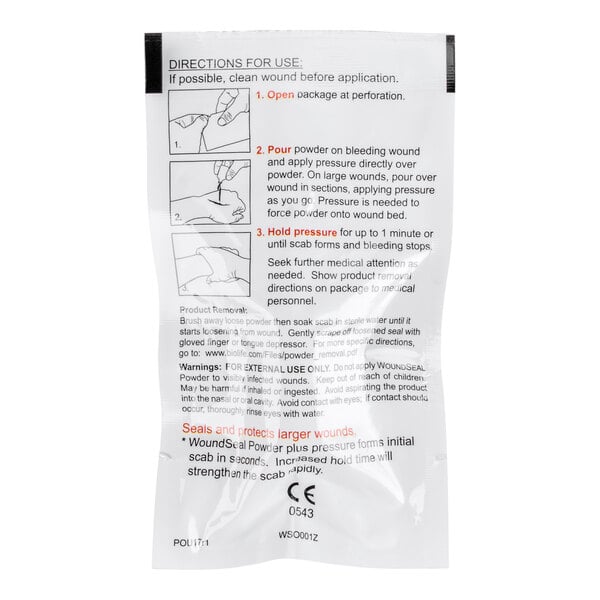 QR WoundSeal Rapid Response Single Use Application
