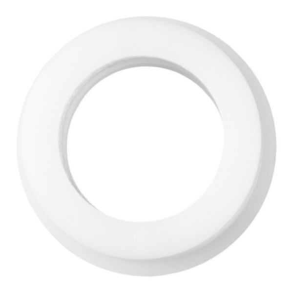 A white circular upper shaft bearing with a hollow center.