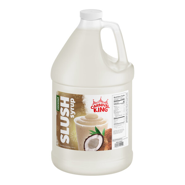 Carnival King 1 Gallon Coconut Slushy 5:1 Concentrate