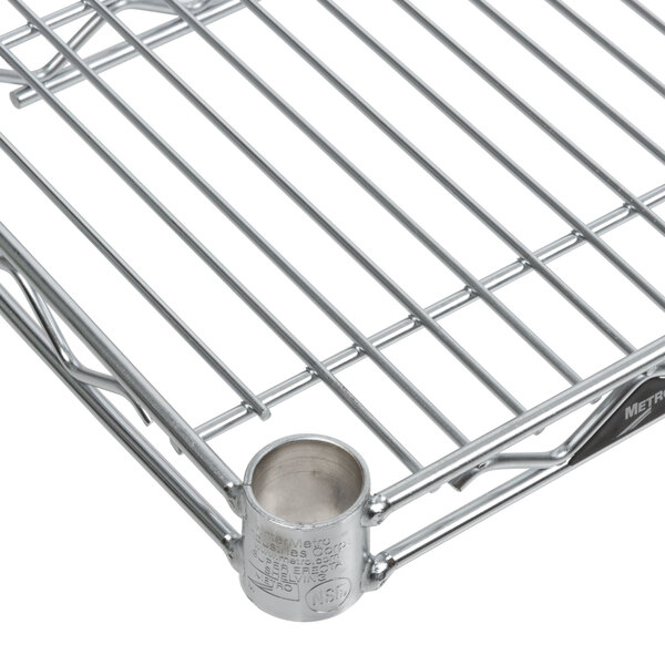 A Metro Super Erecta stainless steel wire shelf.