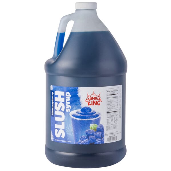 4 Pack Case Slushy Machine Syrup 1 Gallon Blue Raspberry Syrup Frozen Drink Mix Ebay 5342