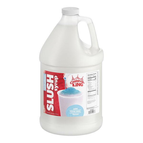 Carnival King 1 Gallon Neutral Slushy 5:1 Concentrate