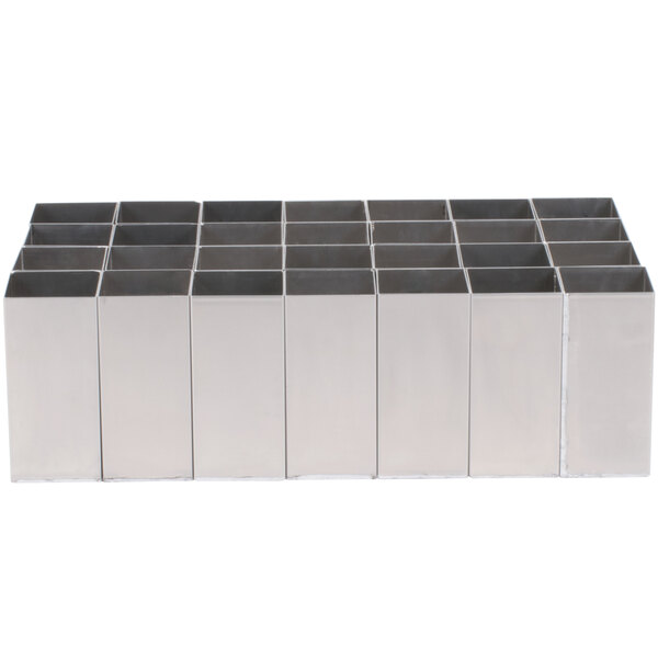 A group of silver Polar Temp aluminum containers.