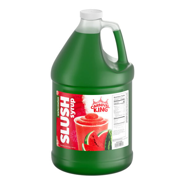 Carnival King 1 Gallon Watermelon Slushy 5:1 Concentrate