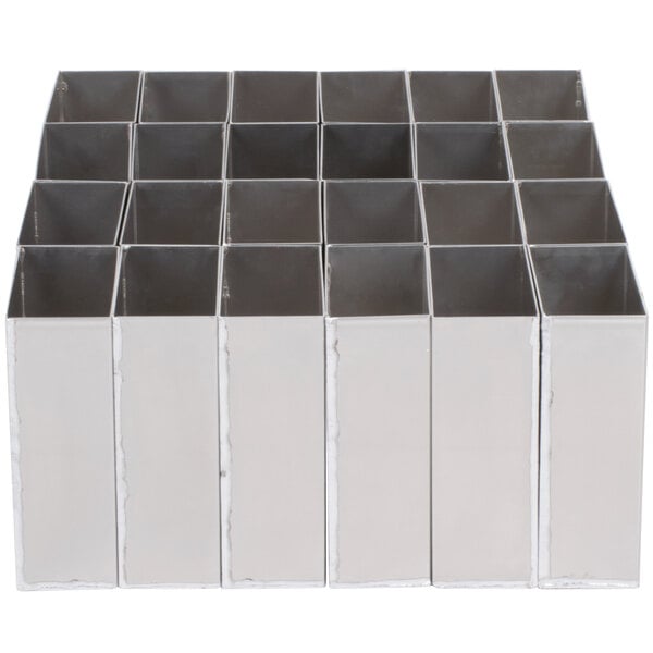 A group of Polar Temp aluminum rectangular freeze cans.