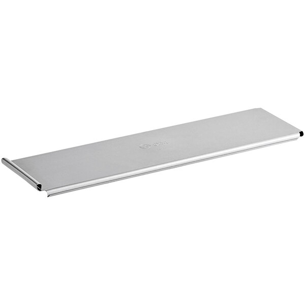 A silver rectangular Chicago Metallic Pullman Pan with a white background.