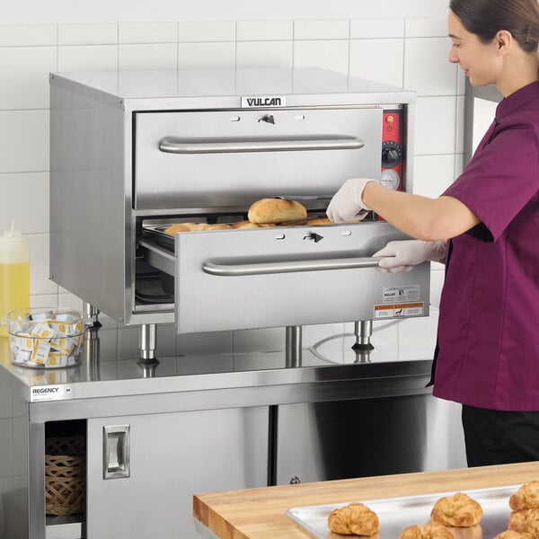 Vulcan VW2S Freestanding Two Drawer Warmer - 120V, 950W