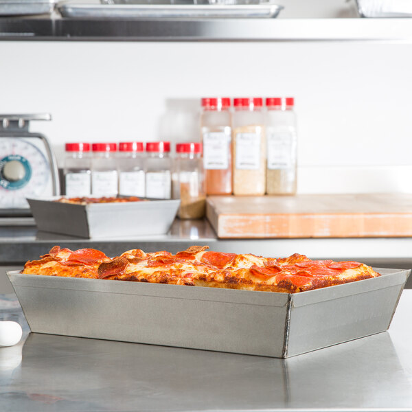 Chicago Metallic 91015 10 1/8" x 14 1/4" x 2 1/2" Glazed Aluminized