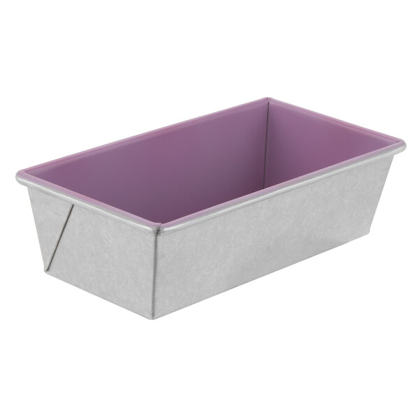 A Chicago Metallic aluminized steel rectangular bread loaf pan.