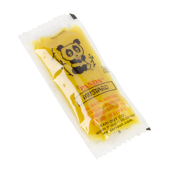 Spicy Asian Mustard Panda Mustard (500) 8 Gram Portion Packets Per Case