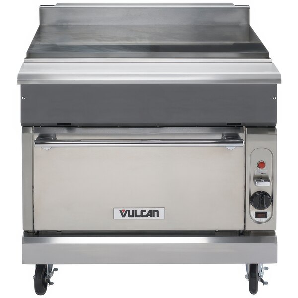 A stainless steel Vulcan V Series oven.