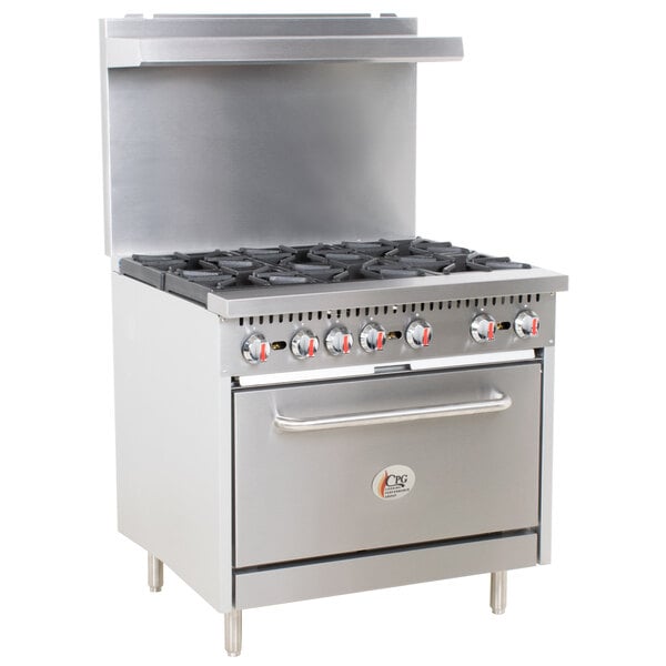 Cooking Performance Group S36 N Natural Gas 6 Burner 36