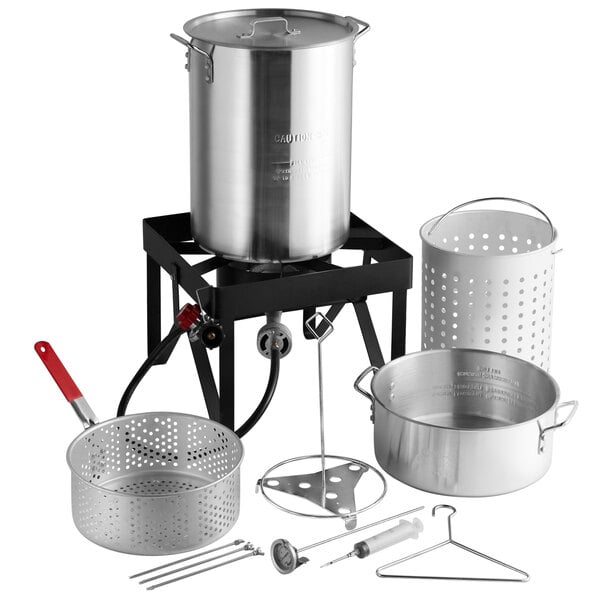 Turkey Fryer Kit Backyard Pro 30 Qt. Turkey Fryer / Steamer Kit