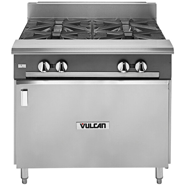 Vulcan V4B36BLP V Series Liquid Propane 4 Burner 36" HeavyDuty Range
