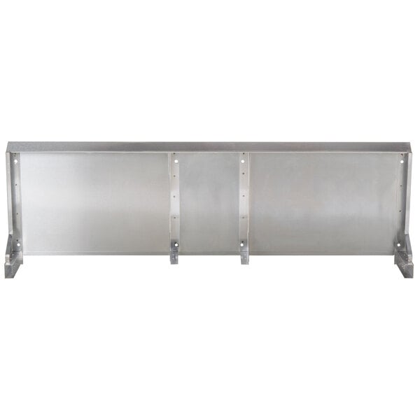 A white metal Vulcan RSHELF-XL60 high shelf with four metal brackets.