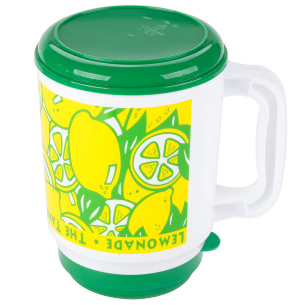 64 oz. "The Tanker" Plastic Lemonade Mug with Spout / Straw and Lid