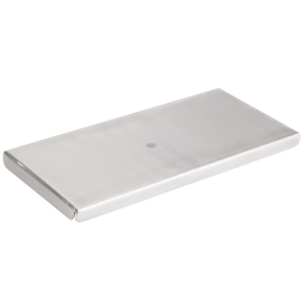 An American Metalcraft satin stainless steel rectangular tray.