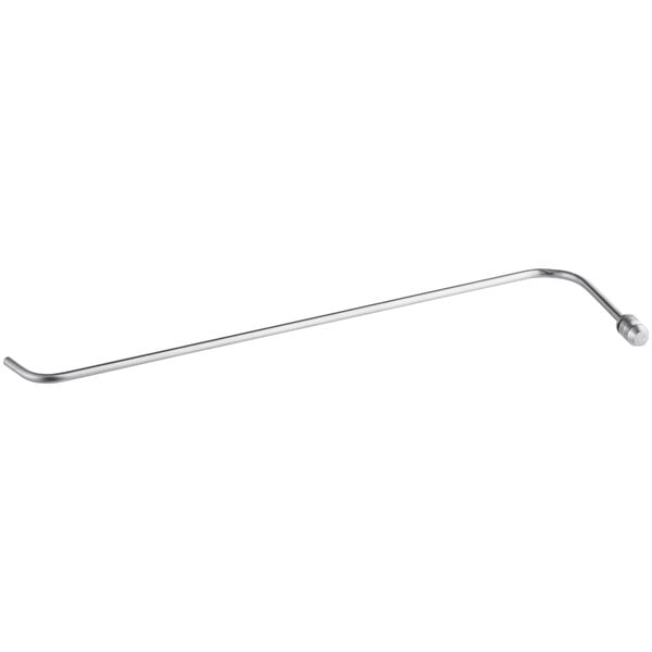 A long thin white tube with a silver ball end.