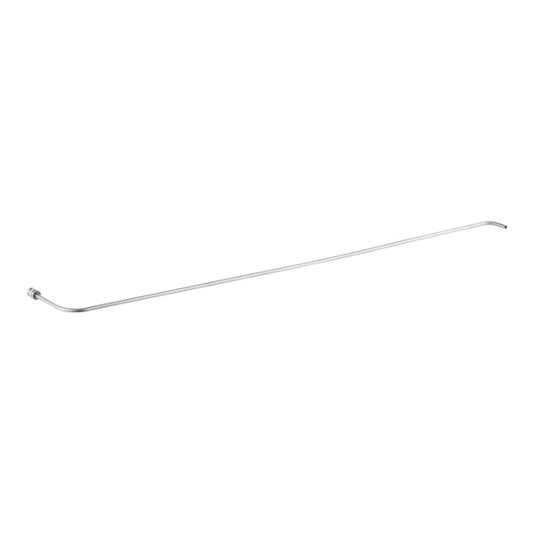 A long thin metal rod with a white tip.