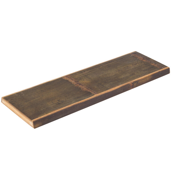 An American Metalcraft carbonized bamboo serving board.