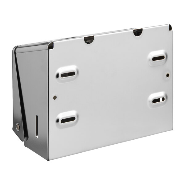 San Jamar T1950XC Chrome Mini C-Fold / Multi-Fold Towel Dispenser