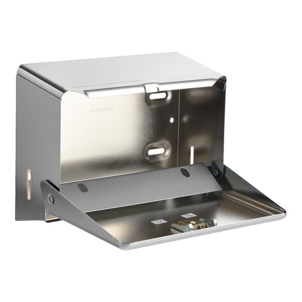 San Jamar T1950XC Chrome Mini C-Fold / Multi-Fold Towel Dispenser