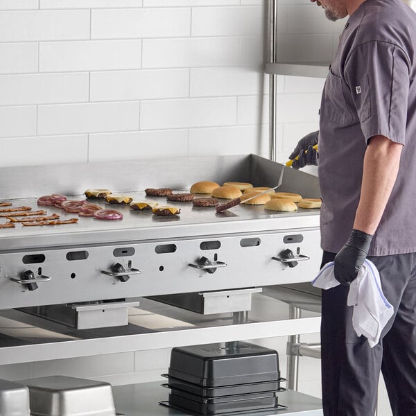 Wolf by Vulcan AGM72-NAT Natural Gas 72" Heavy-Duty Gas Countertop Griddle with Manual Controls - 162,000 BTU