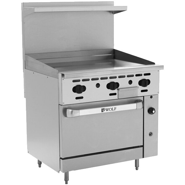 Wolf C36c 36gtn Challenger Xl Series Natural Gas 36 Thermostatic Wolf C36c 36gtn Challenger Xl Series Natural Gas 36 Thermostatic Range With Griddle And Convection Oven
