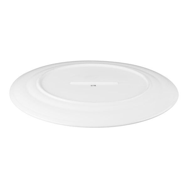 A large white oval porcelain platter.