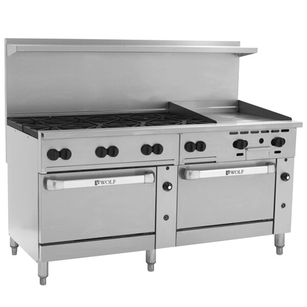 Wolf C72cc 8b24gtn Challenger Xl Series Natural Gas 72 Thermostatic Wolf C72cc 8b24gtn Challenger Xl Series Natural Gas 72 Thermostatic Range With 8 Burners
