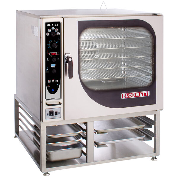 A Blodgett electric combi oven with a glass door.