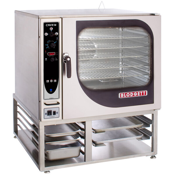 A Blodgett natural gas commercial convection oven with a glass door.