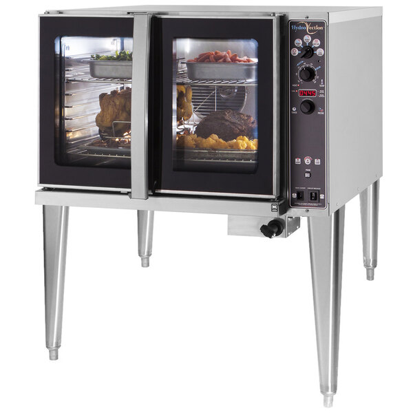 A Blodgett liquid propane commercial convection oven with food inside.