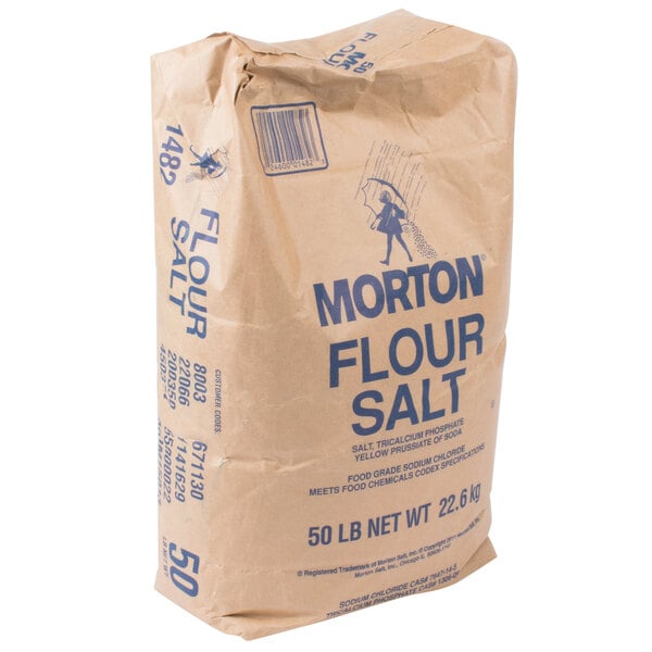 Morton Salt Powder (Flour Salt) - Bulk 50 lb. Bag