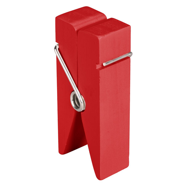 American Metalcraft CPCHR 3 1/4" Red Clothespin Card Holder