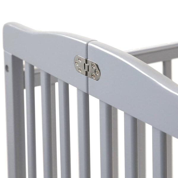 L A Baby Cw 883a The Little Wood Crib 24 X 38 Gray Mini